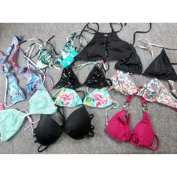 Victoria's Secret Other - x10 Bikini Top Lot H&M Victoria's Secret Guess Mixed Styles‎ Sm B Cup Swimwear